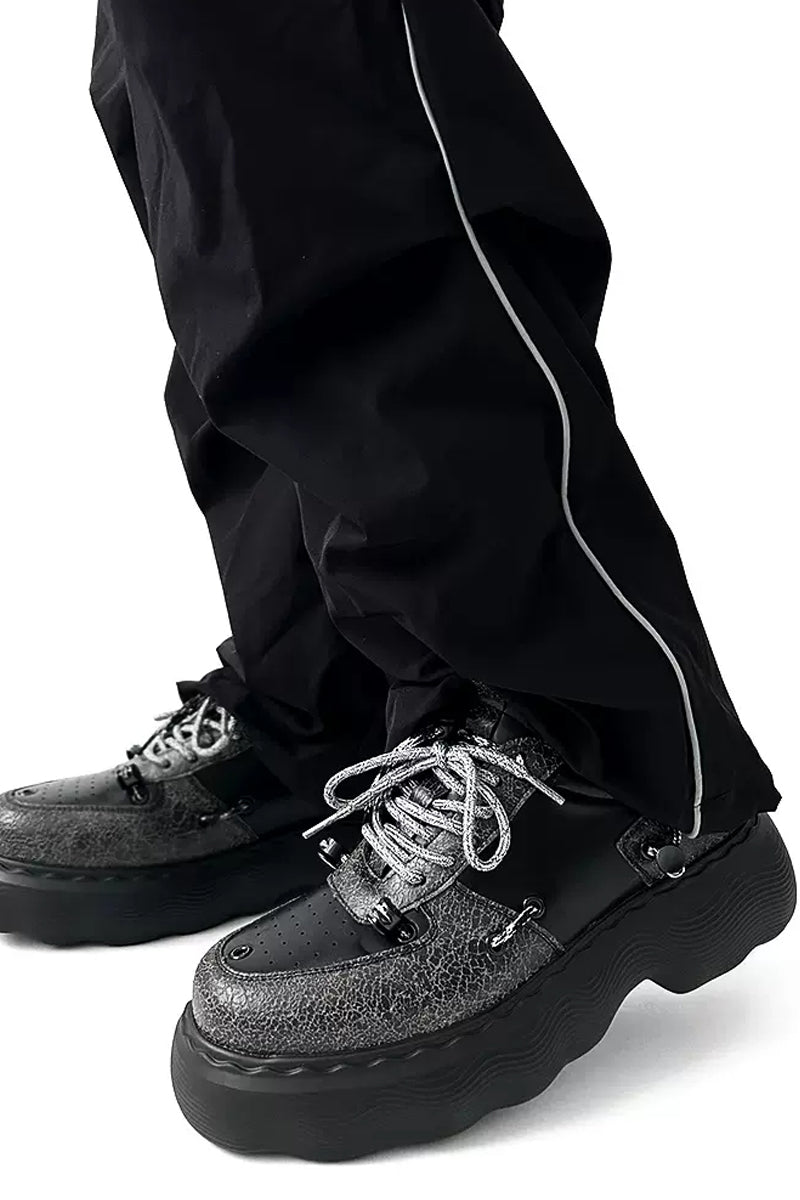 Punk Black Chunky Dad Sneakers