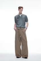 Pinstripe Wide Leg Trousers