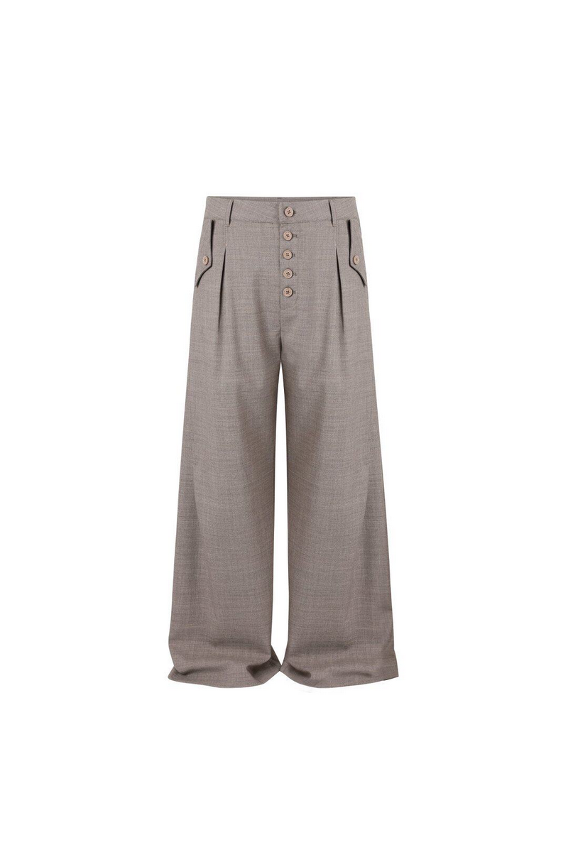 Textured Wool Trousers