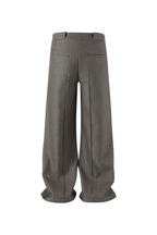 Straight Pleated Trousers