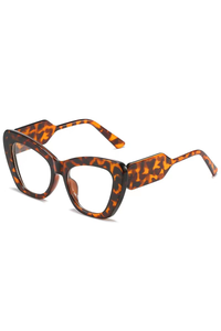 Yellow Leopard Print Frame With White Film