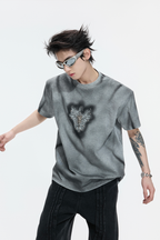 Spray Dyed Padded T-Shirt