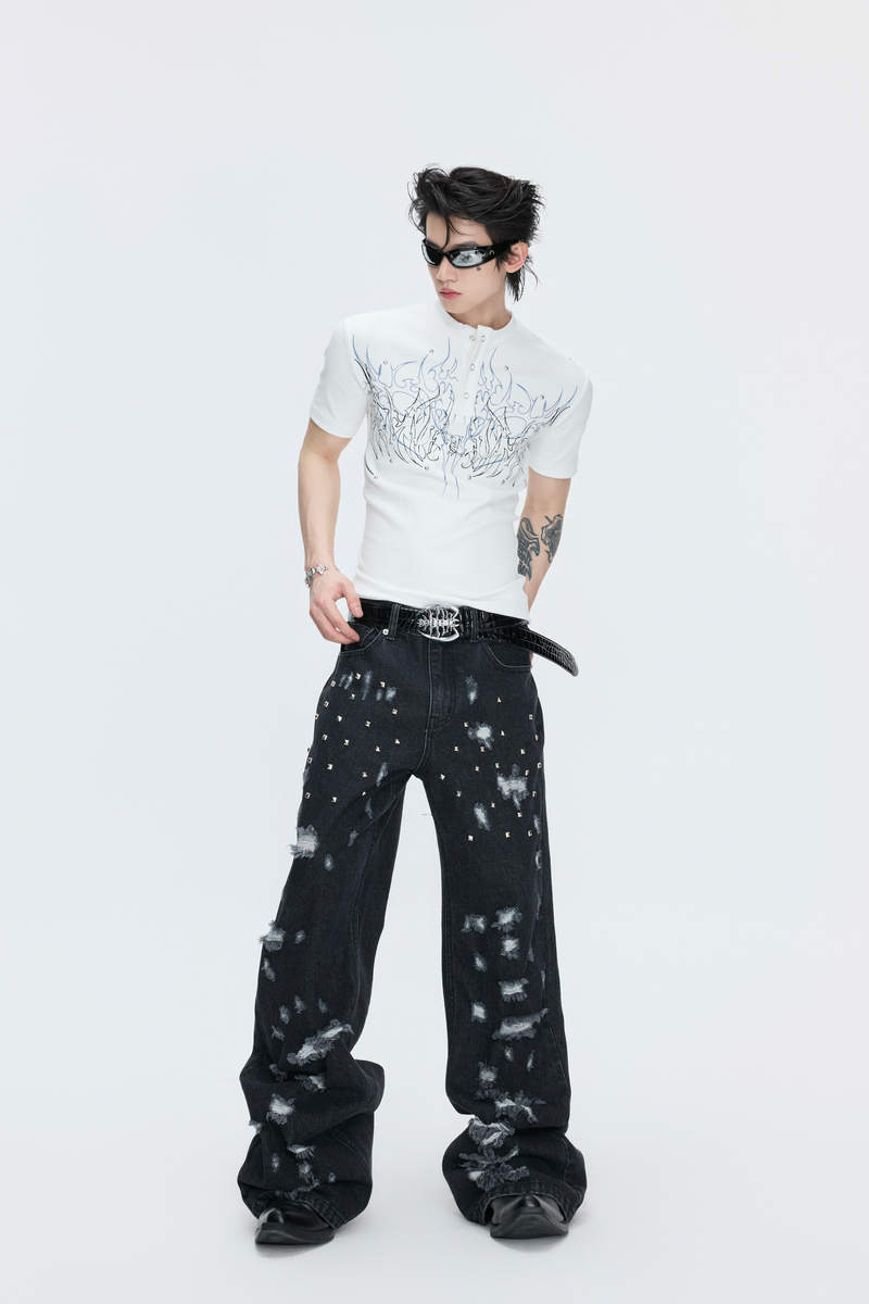 Gothic Studded T-Shirt