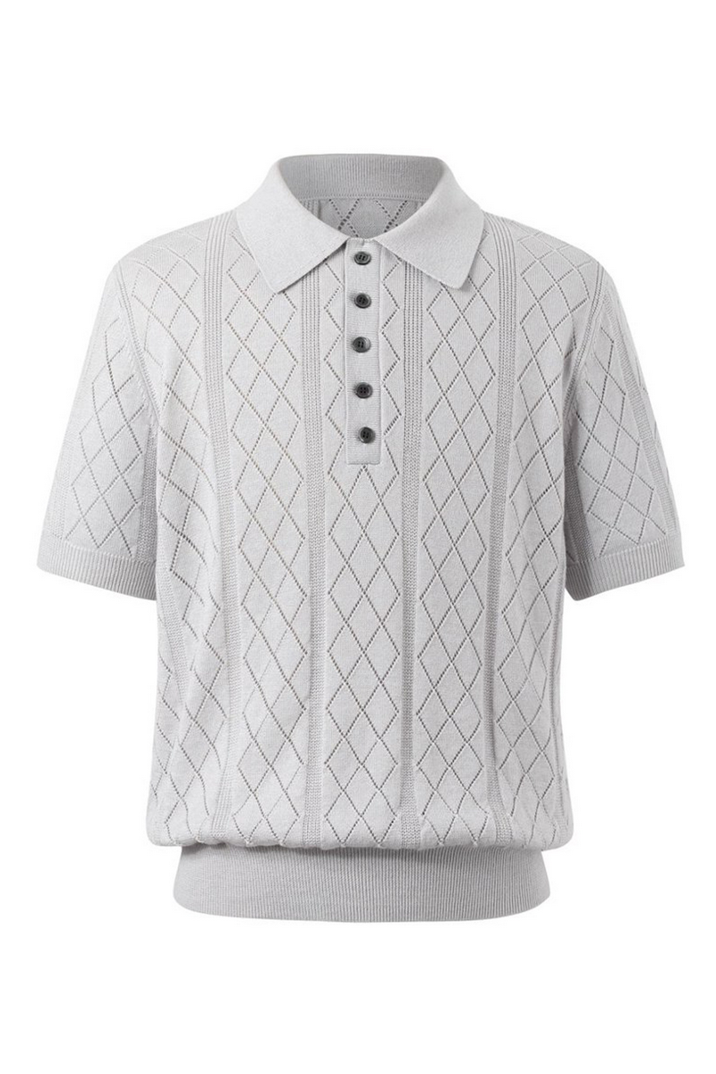 Open Knit Polo