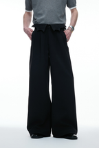 Pinstripe Wide Leg Trousers