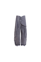Curved Panel Striped Trousers