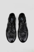 Washed Horsehide Trainer Sneakers