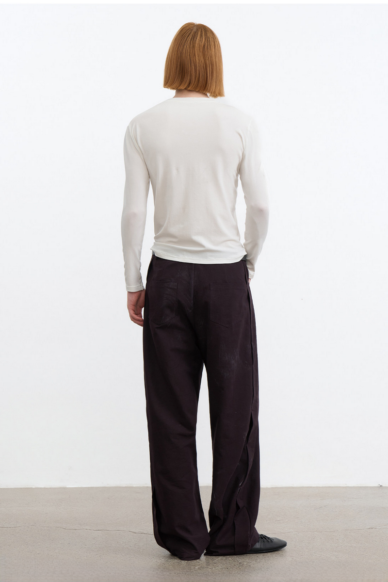 Snap Button Henley Shirt