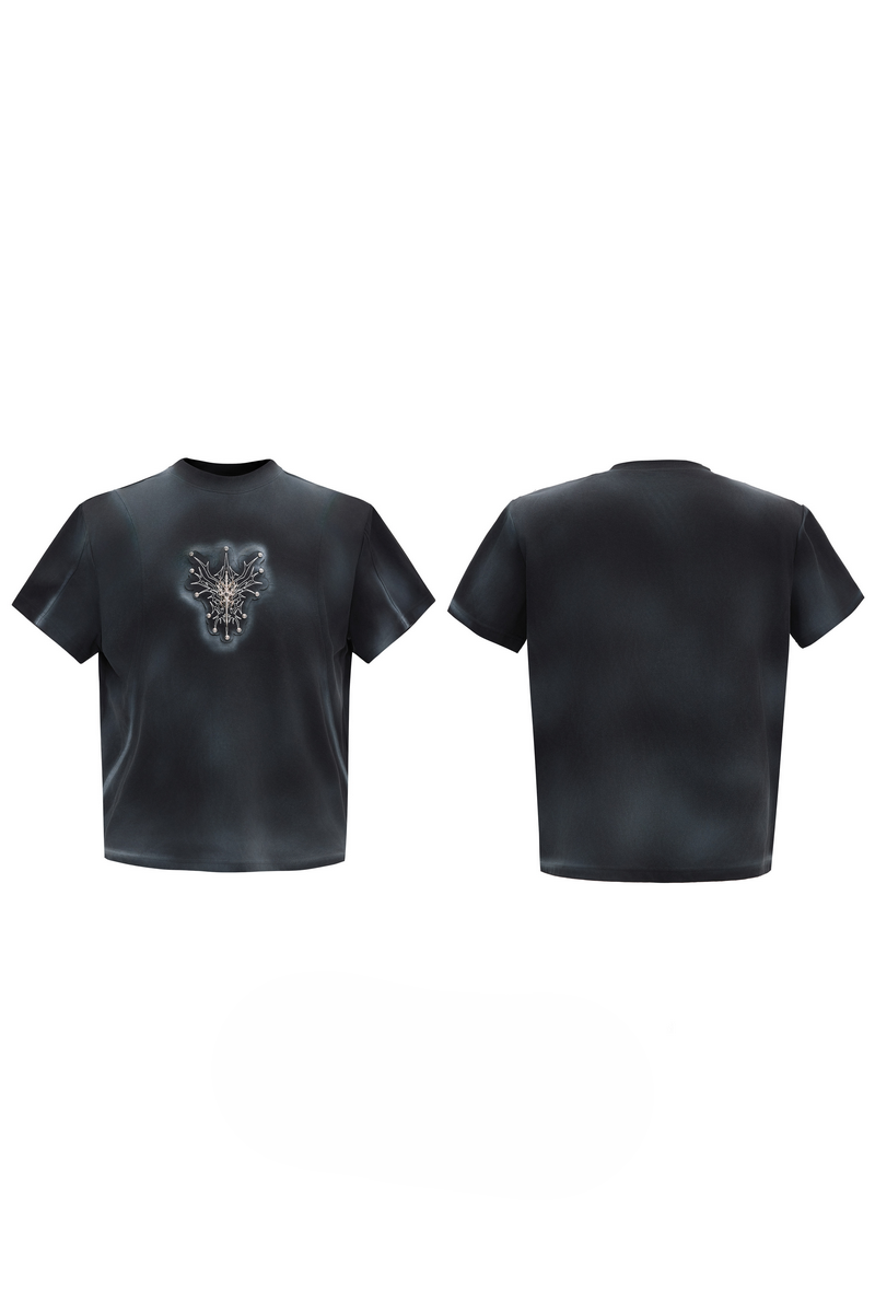 Spray Dyed Padded T-Shirt
