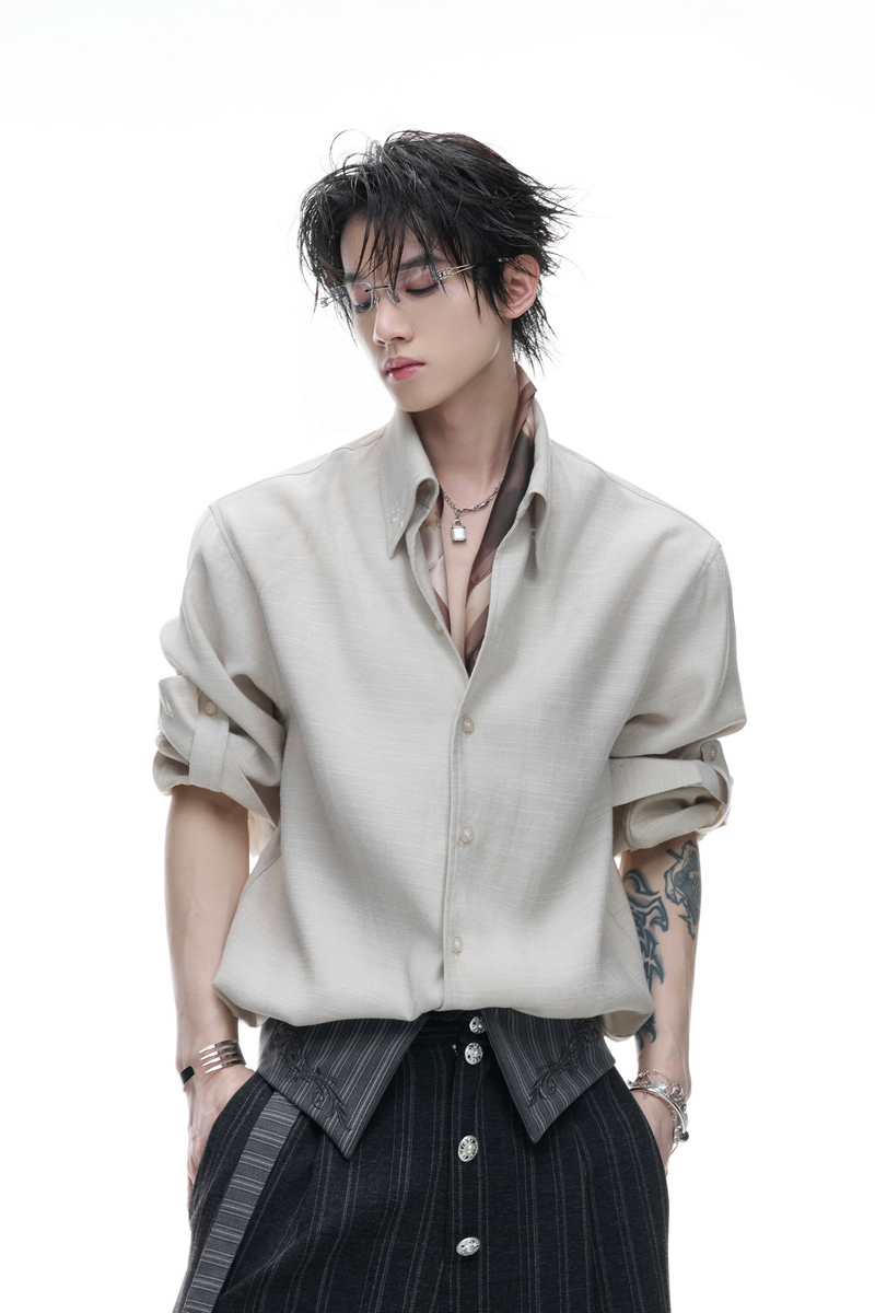 Textured Linen Shirt