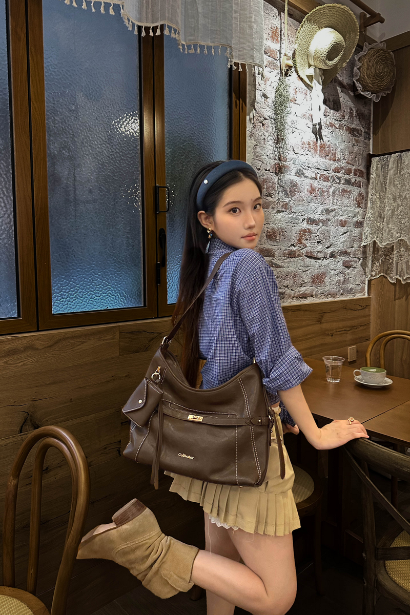 Premium Leather Hobo Bag