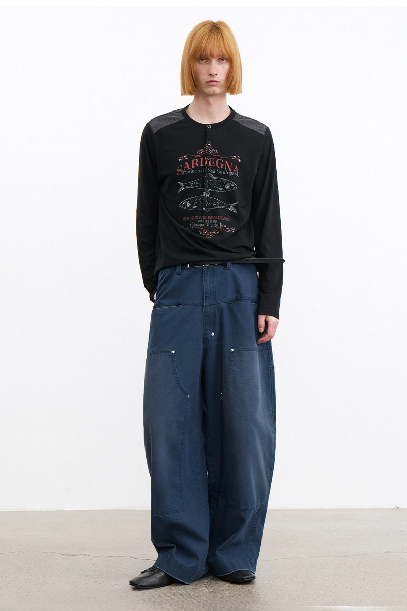 Riveted Distressed Carpenter Pants