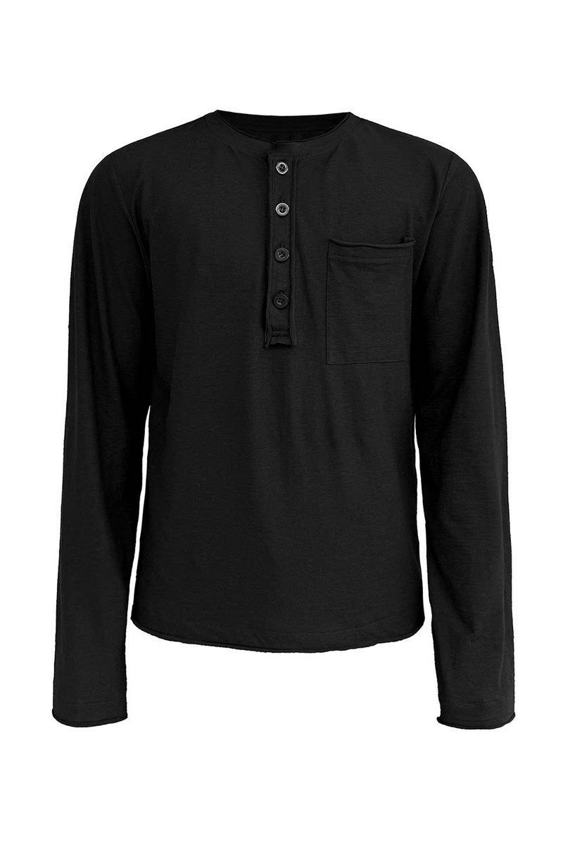 Pocket Henley Long Sleeve
