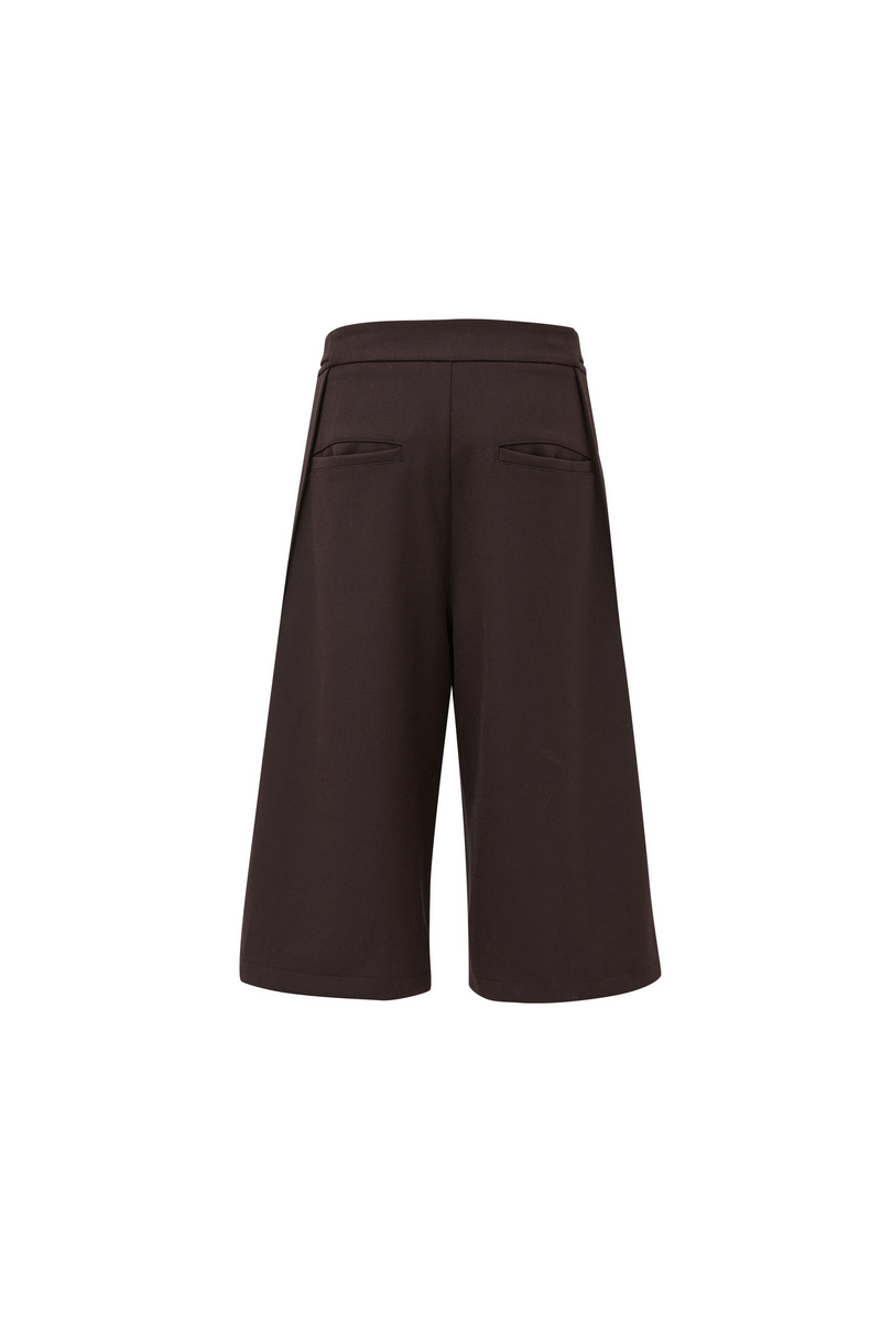 Twill Cropped Trousers