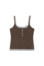 Layered Contrast Strap Tank