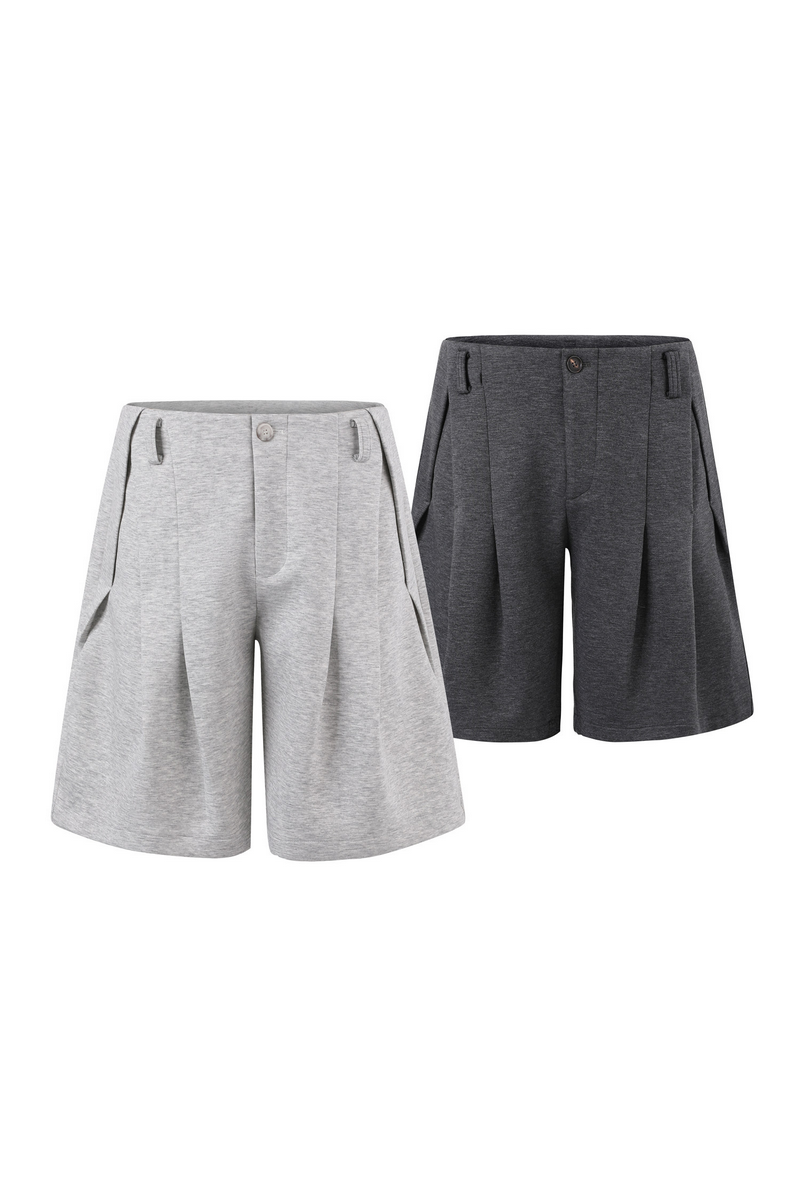 Pleated Tailored Shorts