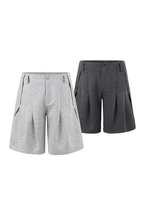 Pleated Tailored Shorts
