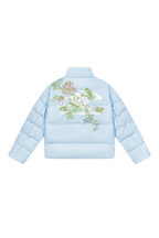 Floral Logo Embroidered Puffer Jacket - EU Only