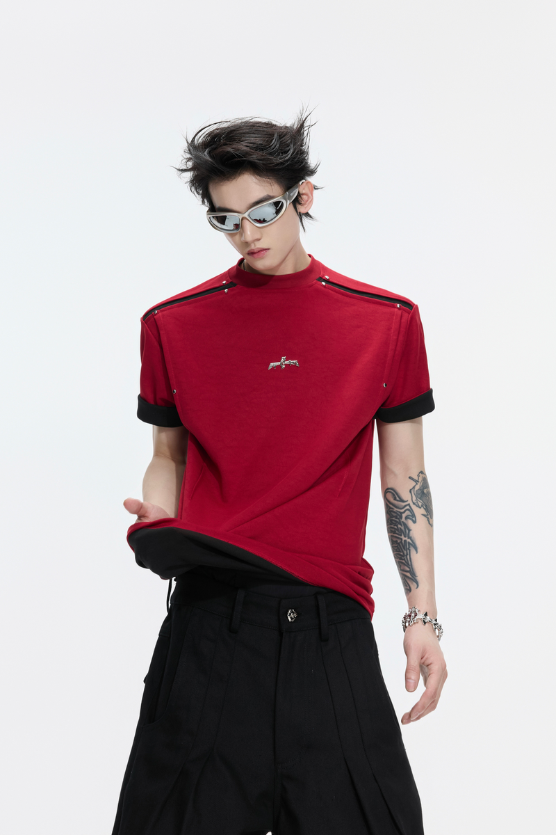Contrast Deconstructed T-Shirt