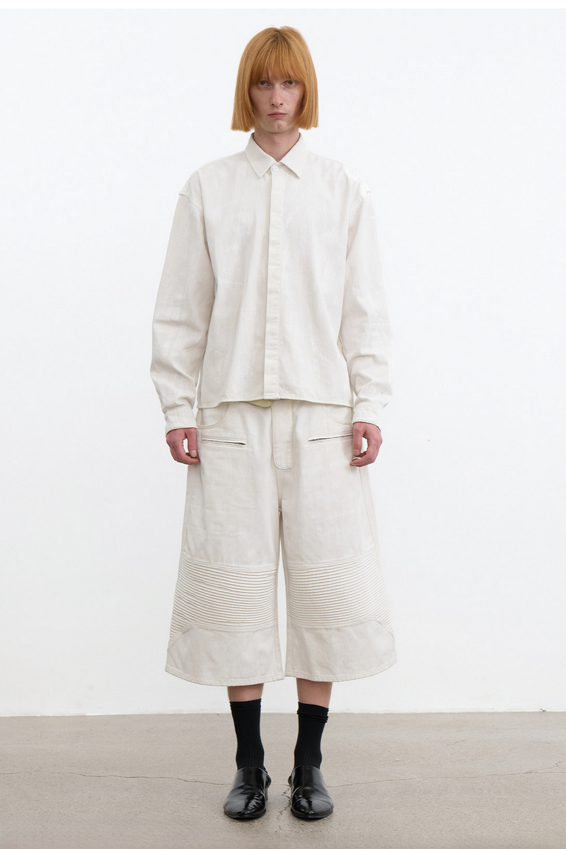 Waxed Cotton Long Sleeve Shirt