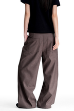 Striped Draped Trousers