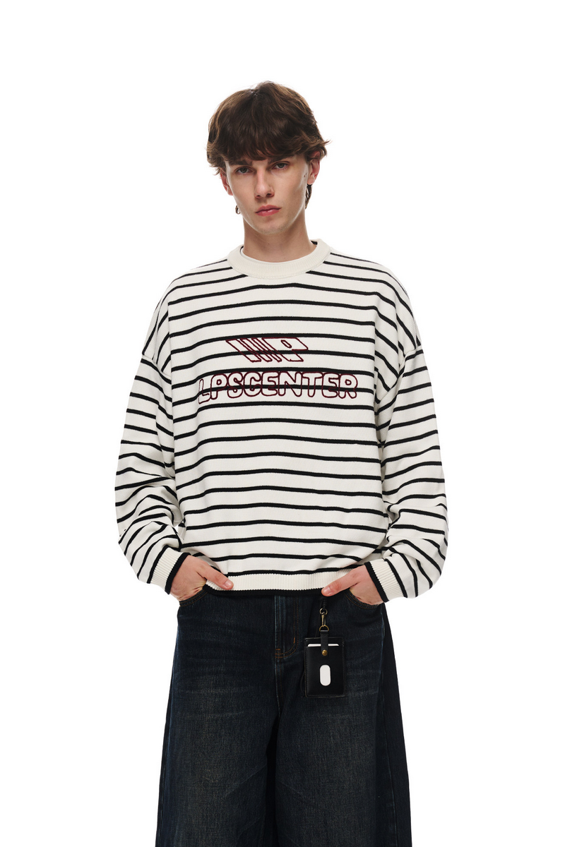 Chain Embroidered Sweater