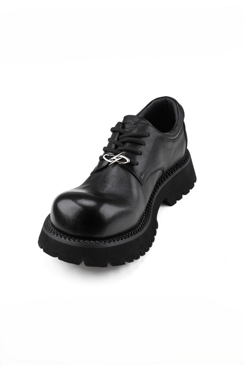 Chunky Leather Derby Shoes