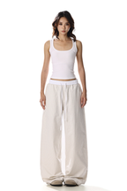 Patchwork Stripe Wide Pants