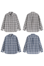 Oversized Plaid Shirt Jacket