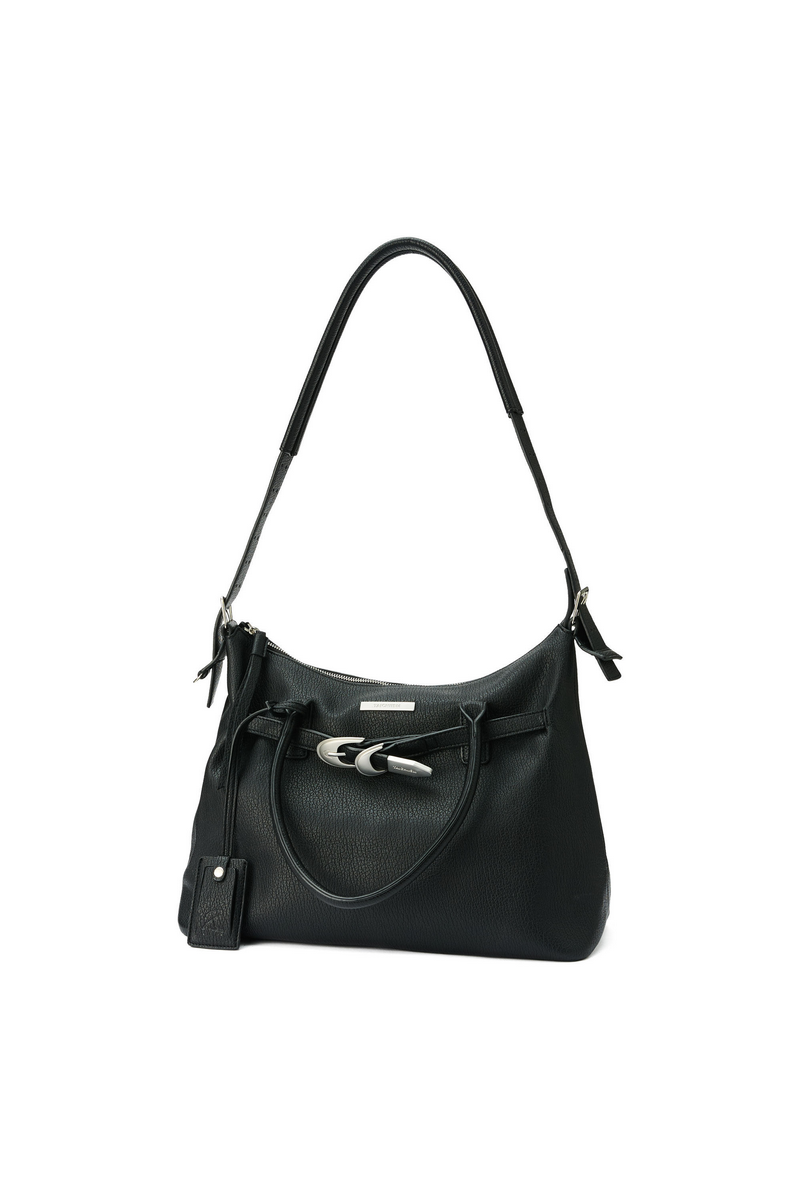 Textured Leather Tote Bag