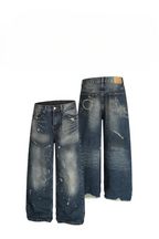 Paint Splatter Wide Jeans