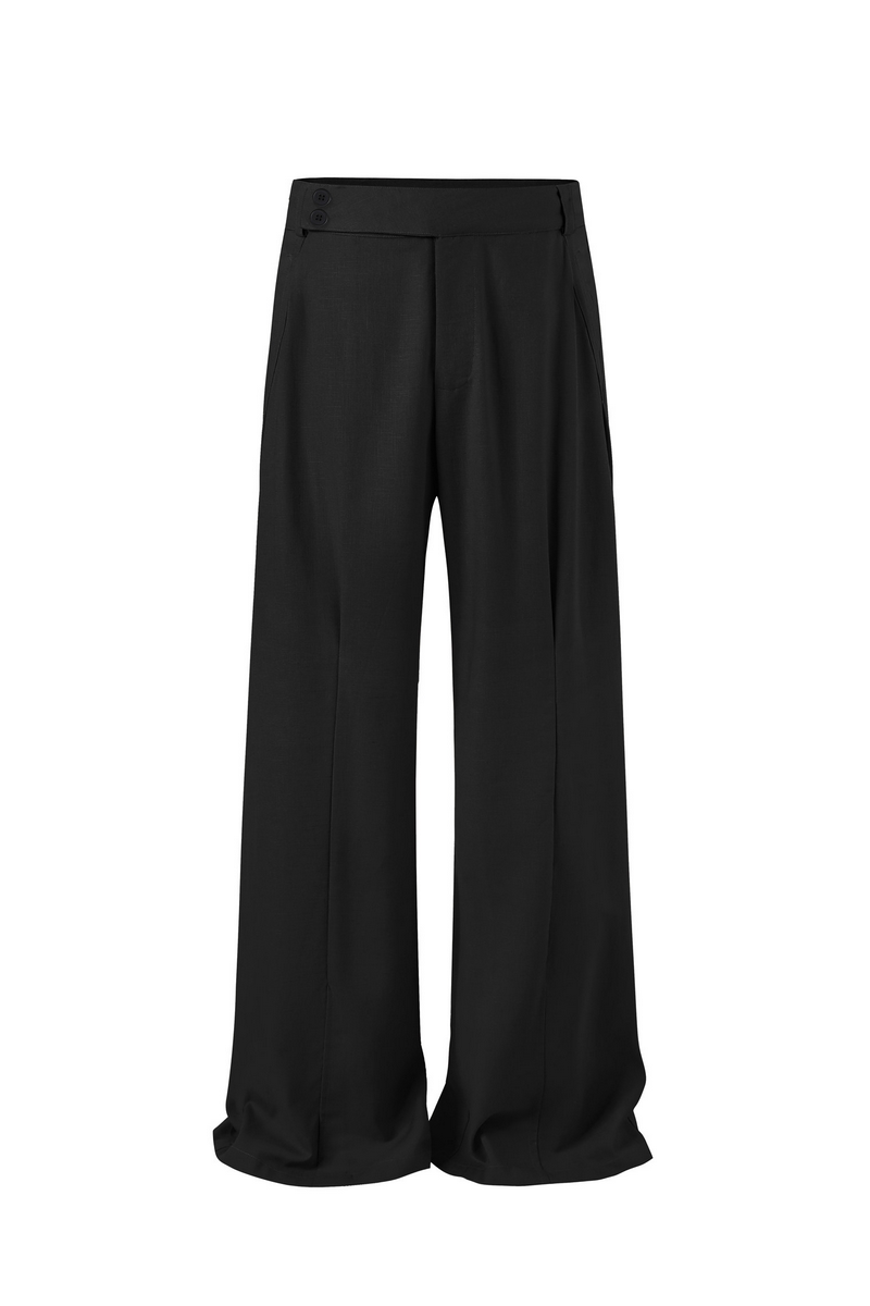 Pleated Linen Trousers