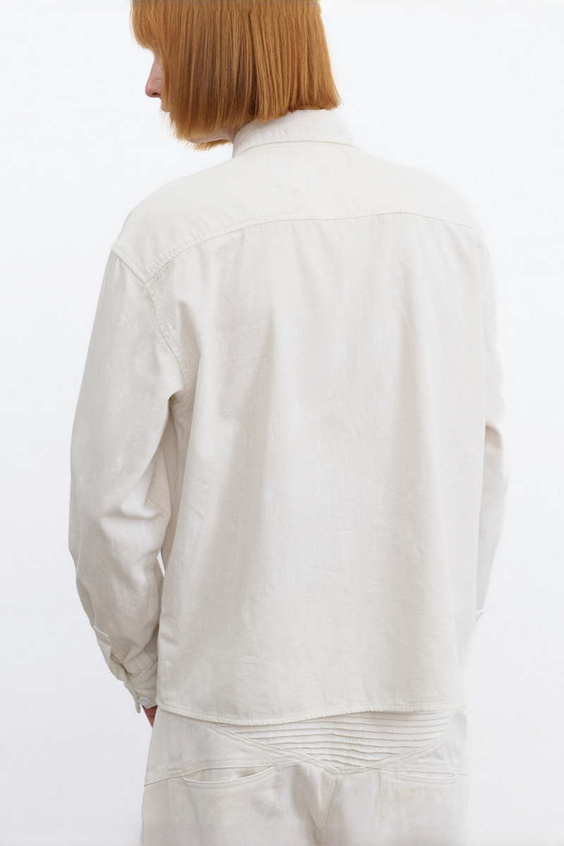 Waxed Cotton Long Sleeve Shirt