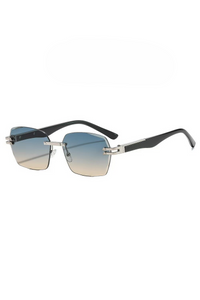 Silver Frame Blue Brown Sheet