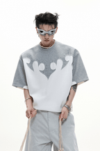 Burnout Rhinestone Cotton Tee