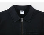 Collar and topstitching detail