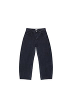 Relaxed Curved Leg Jeans in Dark Grey, front view