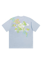 Floral Embroidered Logo Tee