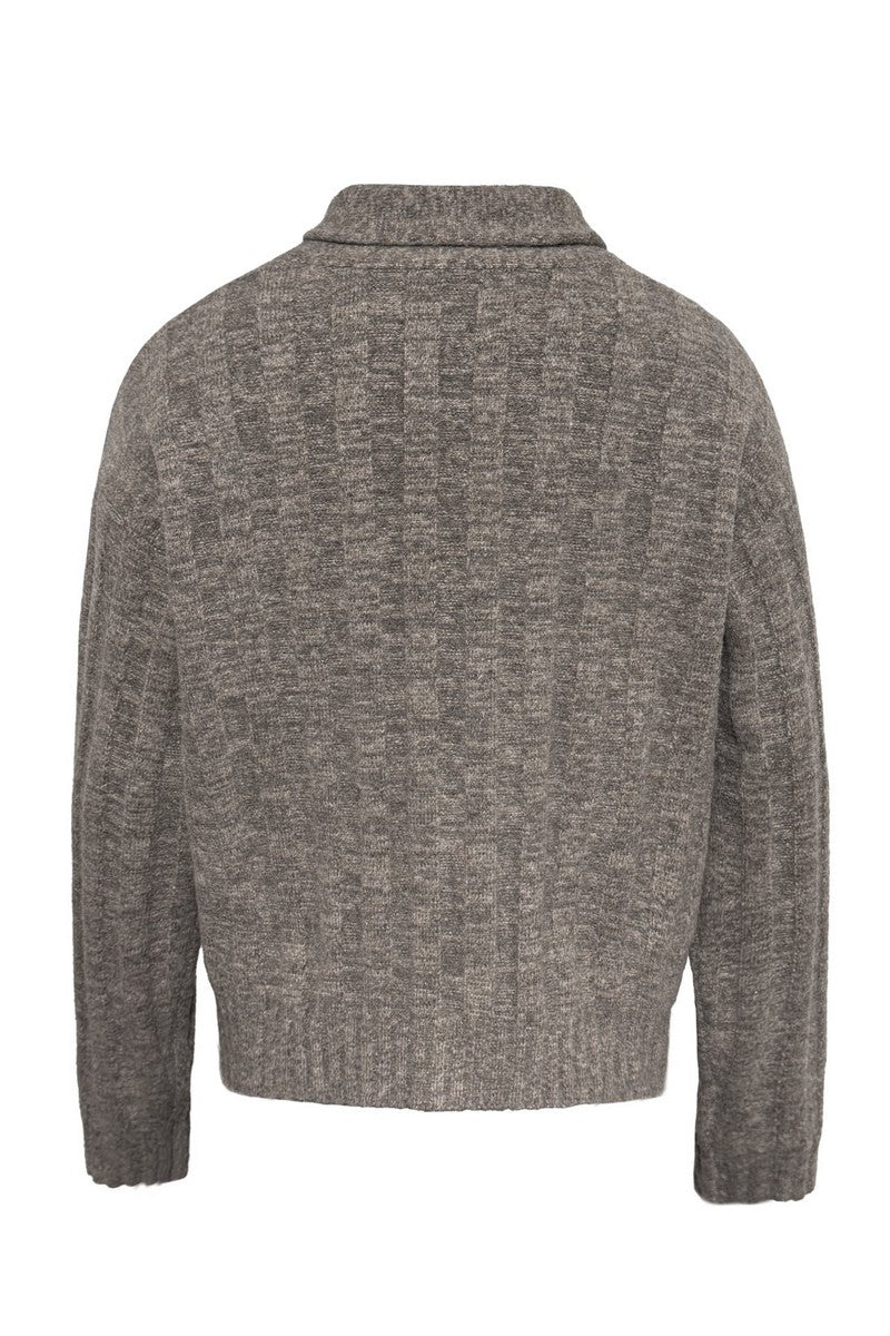 Ribbed Shawl Cardigan