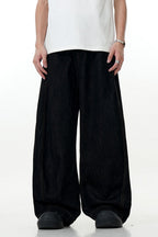 Black Curved Wide Jeans