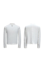 Embellished Padded Shoulder Long Sleeve
