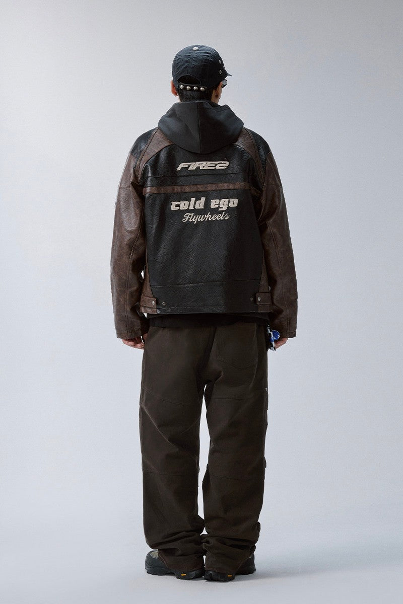 Deconstructed Utility Wide Leg Pants