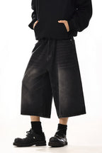 Vintage Washed Cropped Shorts