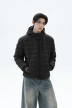 Quilted Down Hooded Puffer Jacket