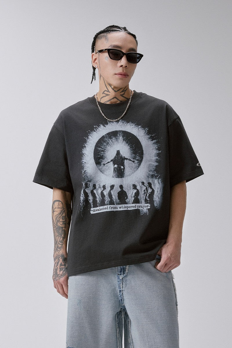 Prayer Graphic Oversized T-Shirt