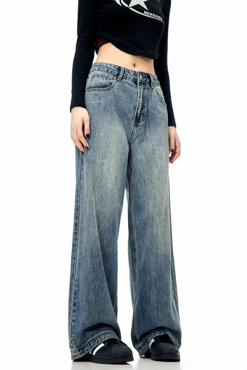 Straight Leg Wide Jeans