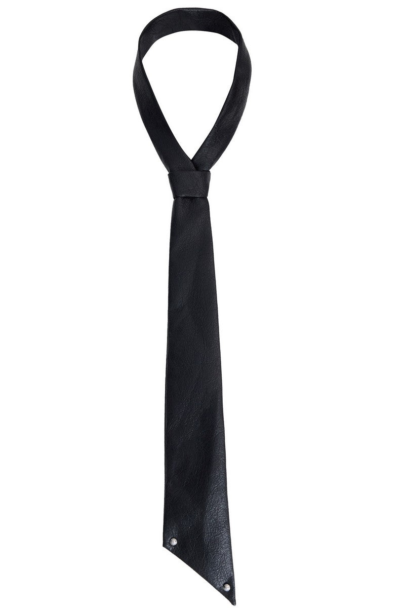 Cracked Leather Tie