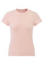 Lyocell Blend Fitted Short Sleeve Tee