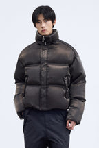 Metallic Collar Down Puffer