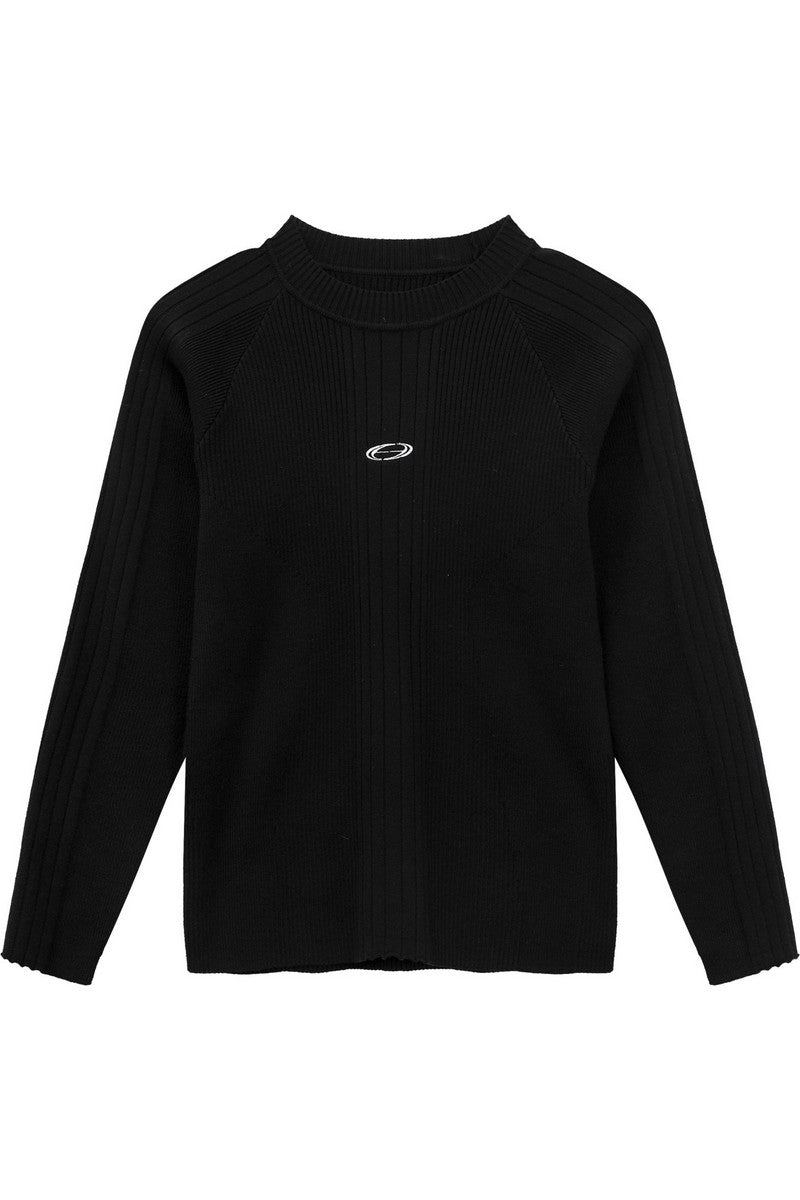 Slim Fit Ribbed Knit Sweater